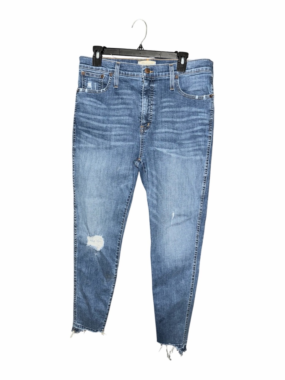 Madewell Light Blue Distressed Skinny Jeans